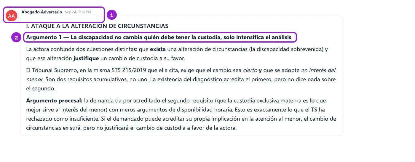 El Abogado Adversario argumenta que la alteración de circunstancias no justifica el cambio de custodia